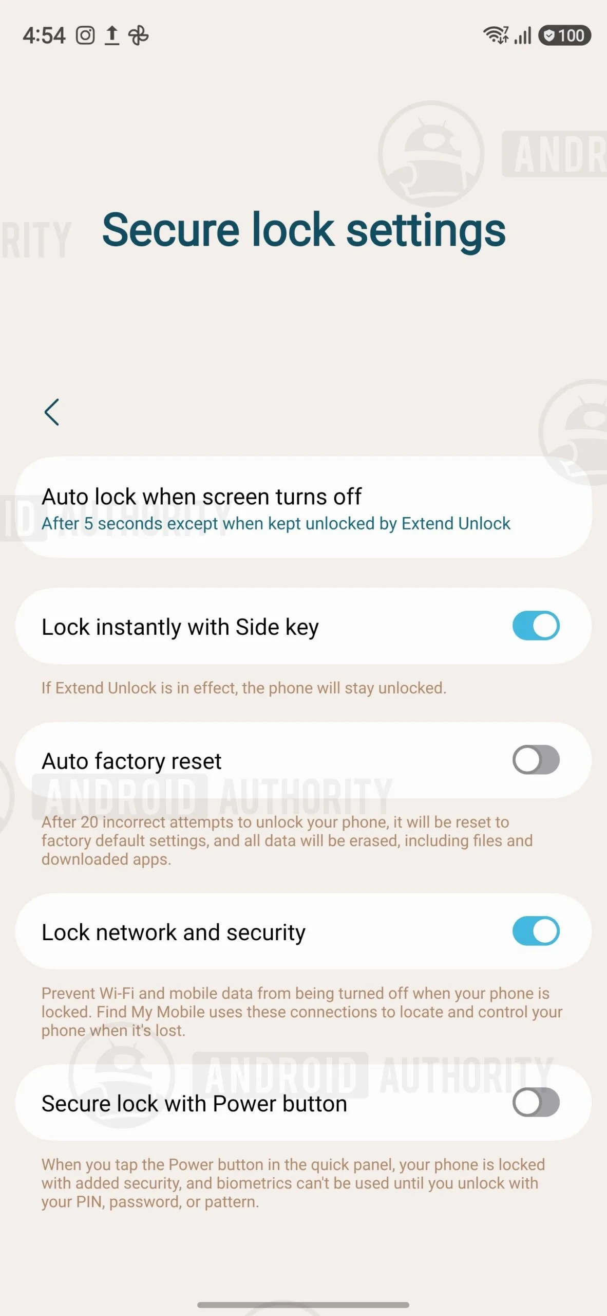 Samsung’s New Lockdown Mode Control Fixes an Annoying Tradeoff One UI 9 beta 4 Secure Lock settings watermarked (2)