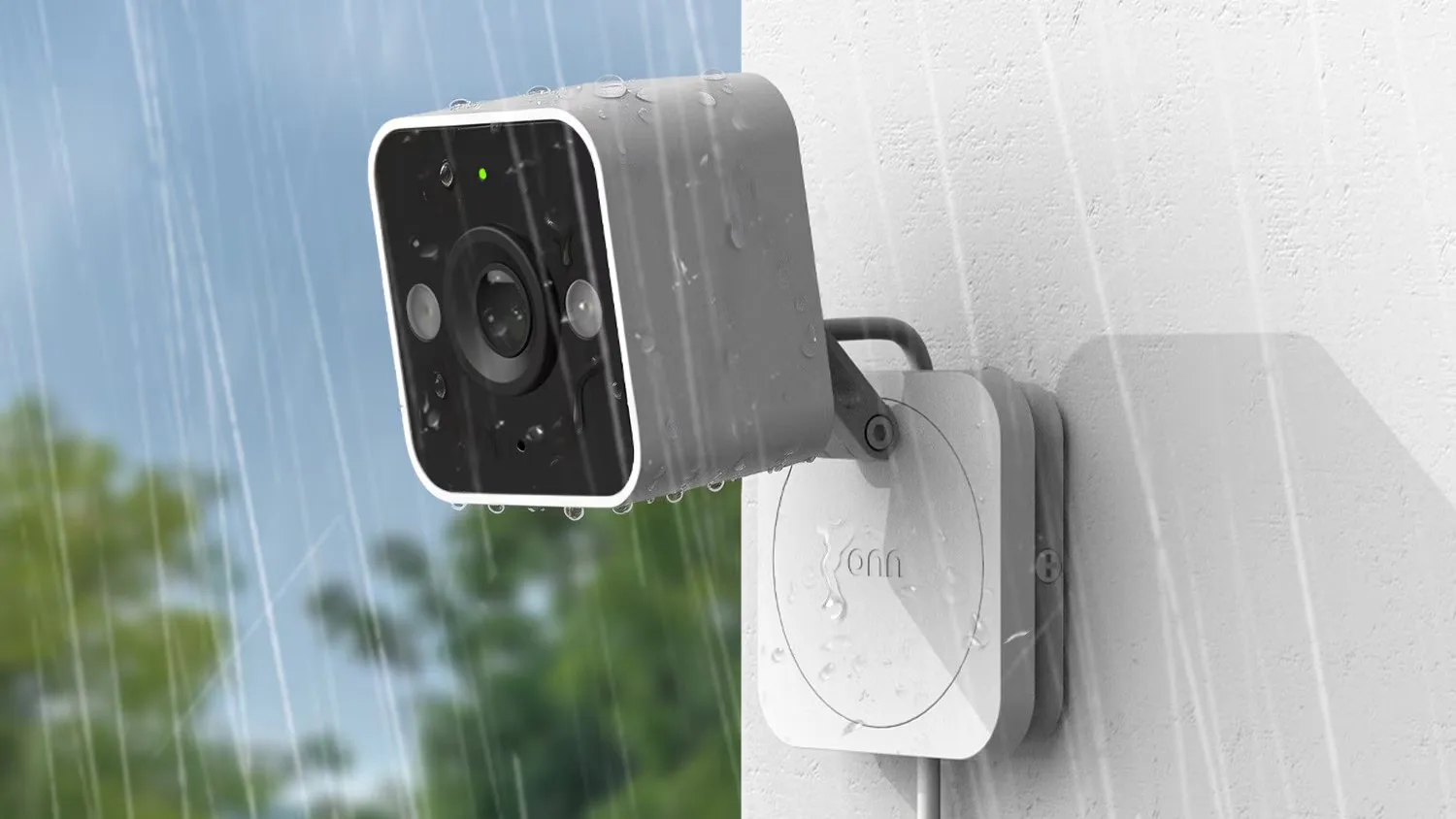 Onn Outdoor Cameras Bring Google Home Support Under $77 onn outdoor camera plug in rain