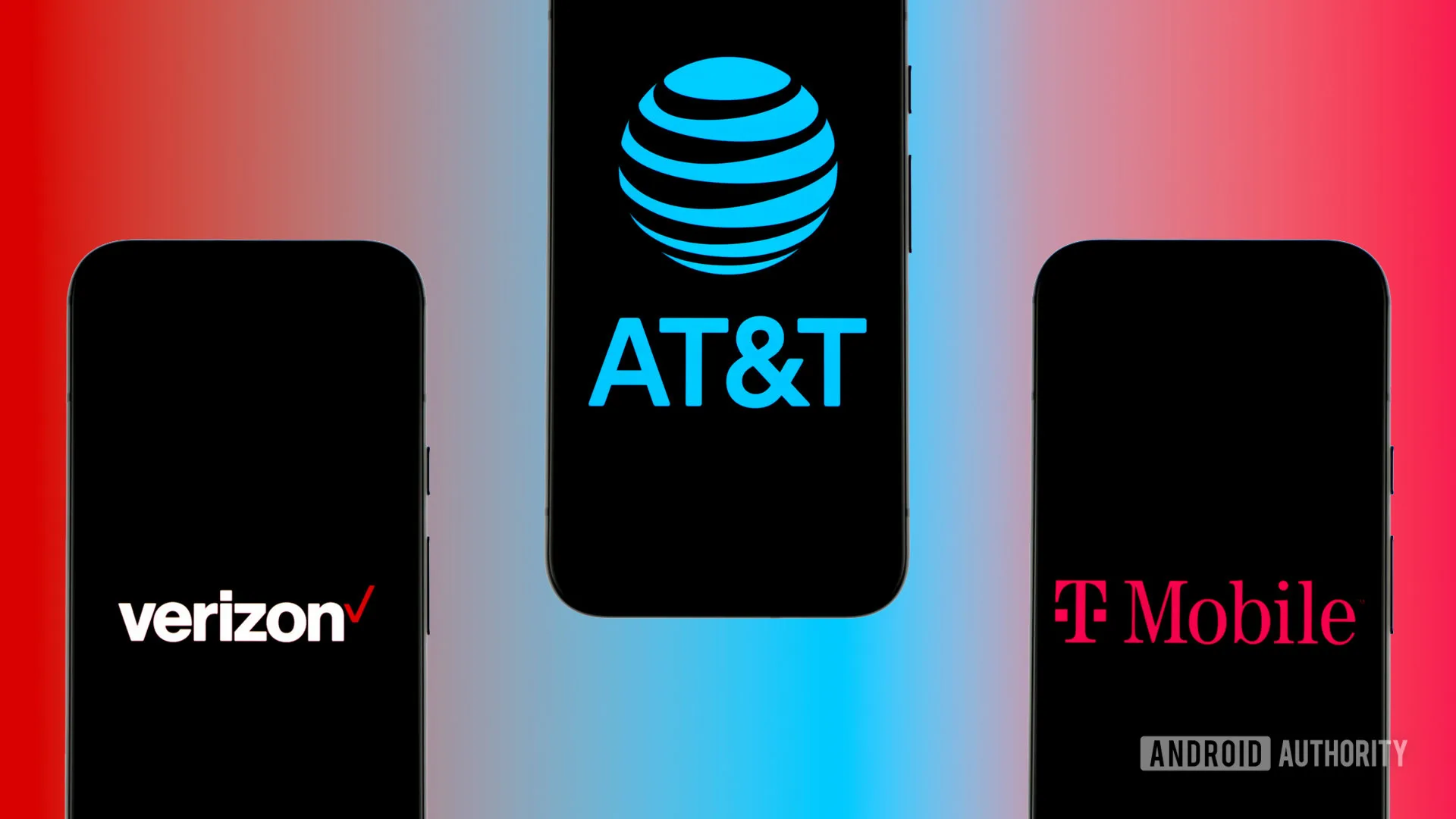 Best US Carrier 2026: Why Verizon Tops AT&T and T-Mobile best US carrier — Stock photo of major US carriers Verizon Wireless, AT&T, and T Mobile (10)