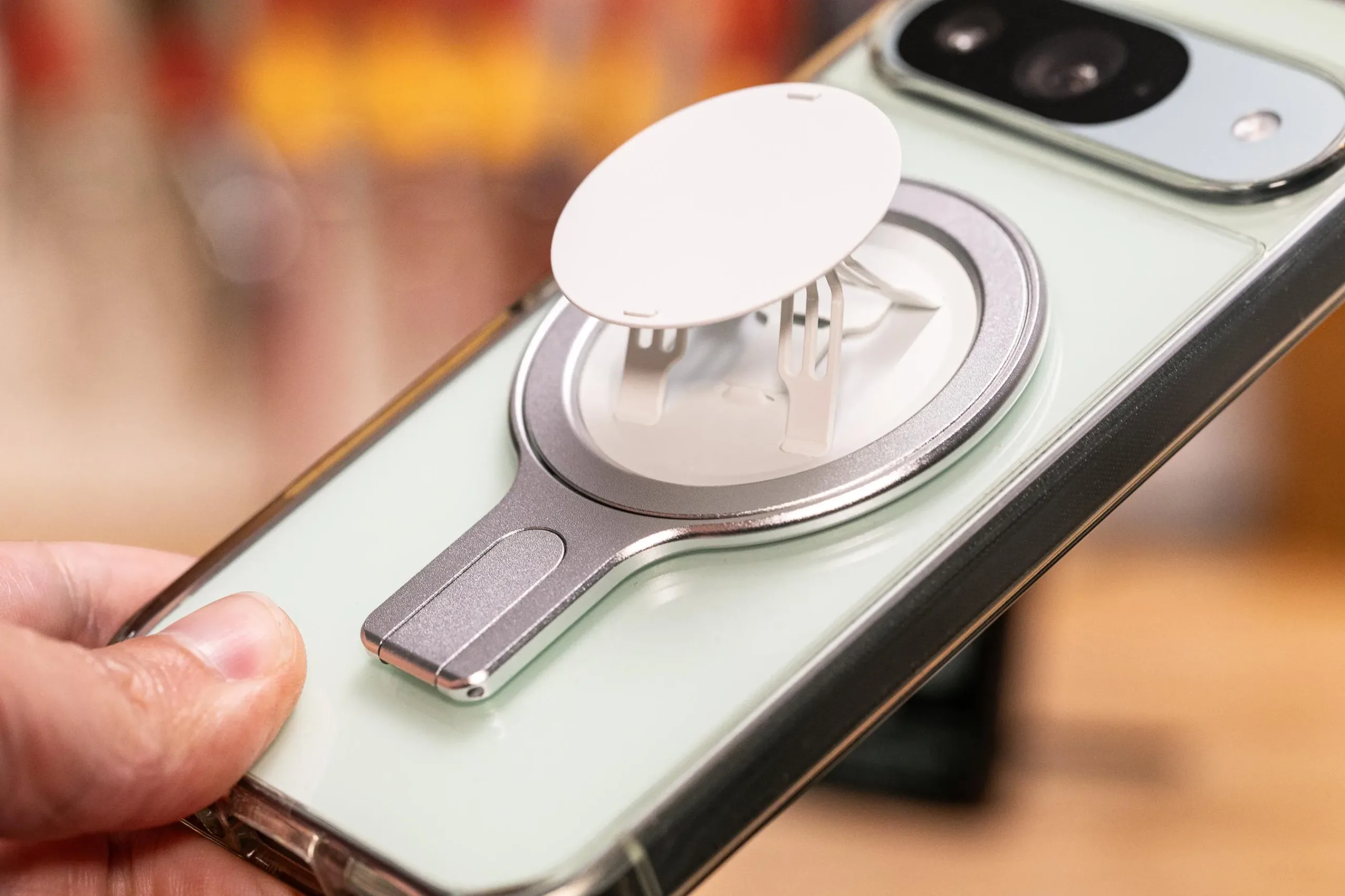 OhSnap Snap Grip Stand Review: A $50 Accessory That Stays On OhSnap advertises that it’s “thinner than your camera bumps,” but that depends on whether you’re using a case. It’s thin