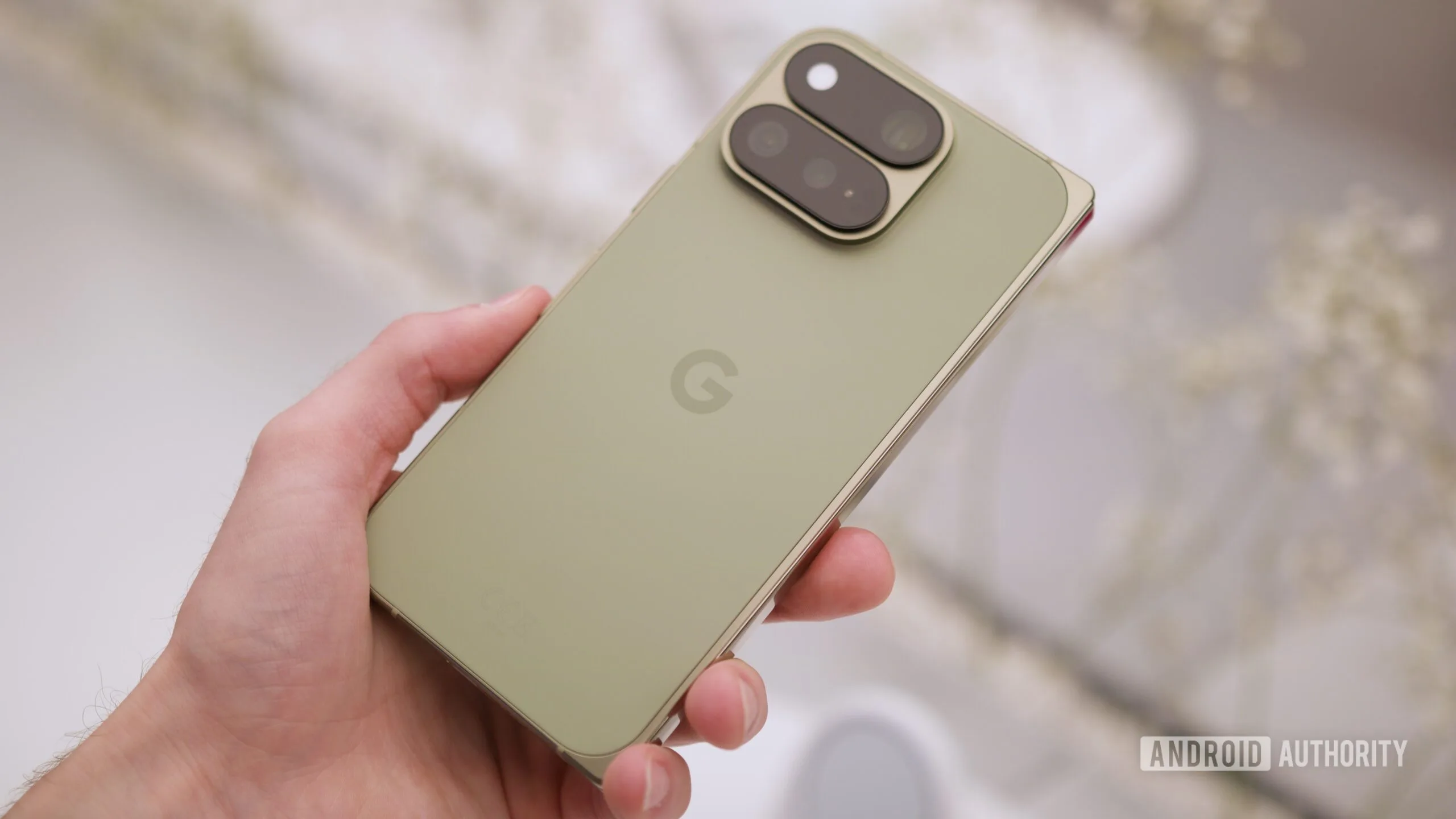 Pixel 11 Pro Fold: The 1mm Design Trade-Off That Feels Wrong Pixel 11 Pro Fold 2026 — Google Pixel 11 Pro Fold in its Olive color.