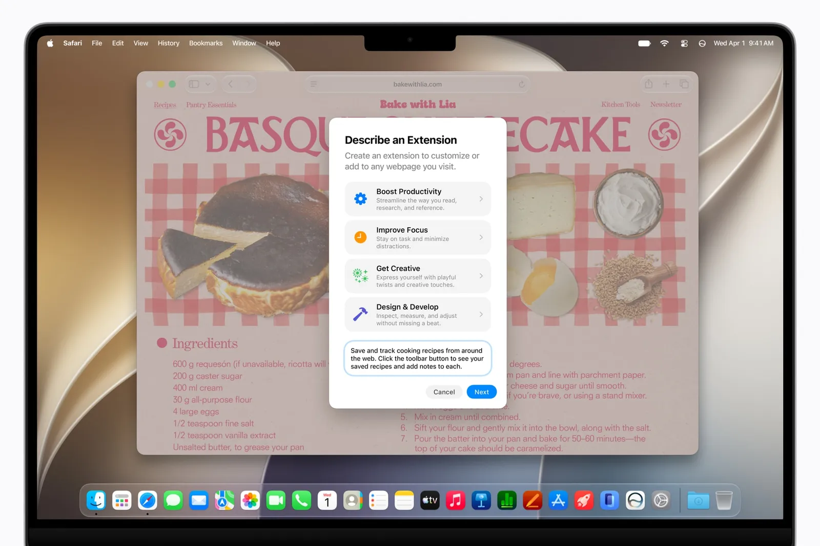 iOS 27 Safari Adds 3 Powerful Tools for Tab Hoarders The Describe an Extension Feature in Safari from Apple.