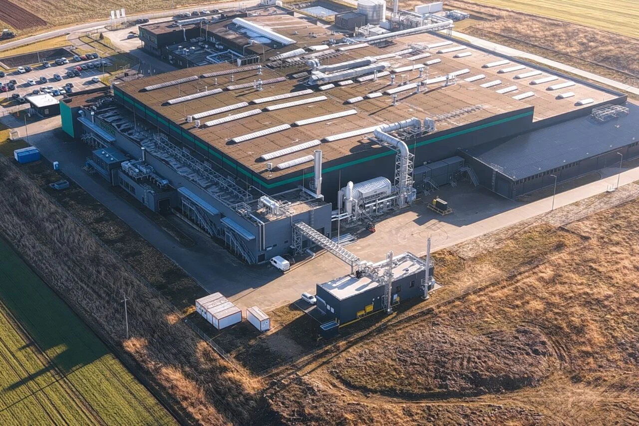 The Pro-Data Center Campaign Meets Local Resistance An aerial view of a large data center