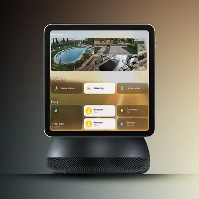 Apple HomeView Could Be Apple’s Key Smart Home Test Home Hub Command Center with Dome Base Feature