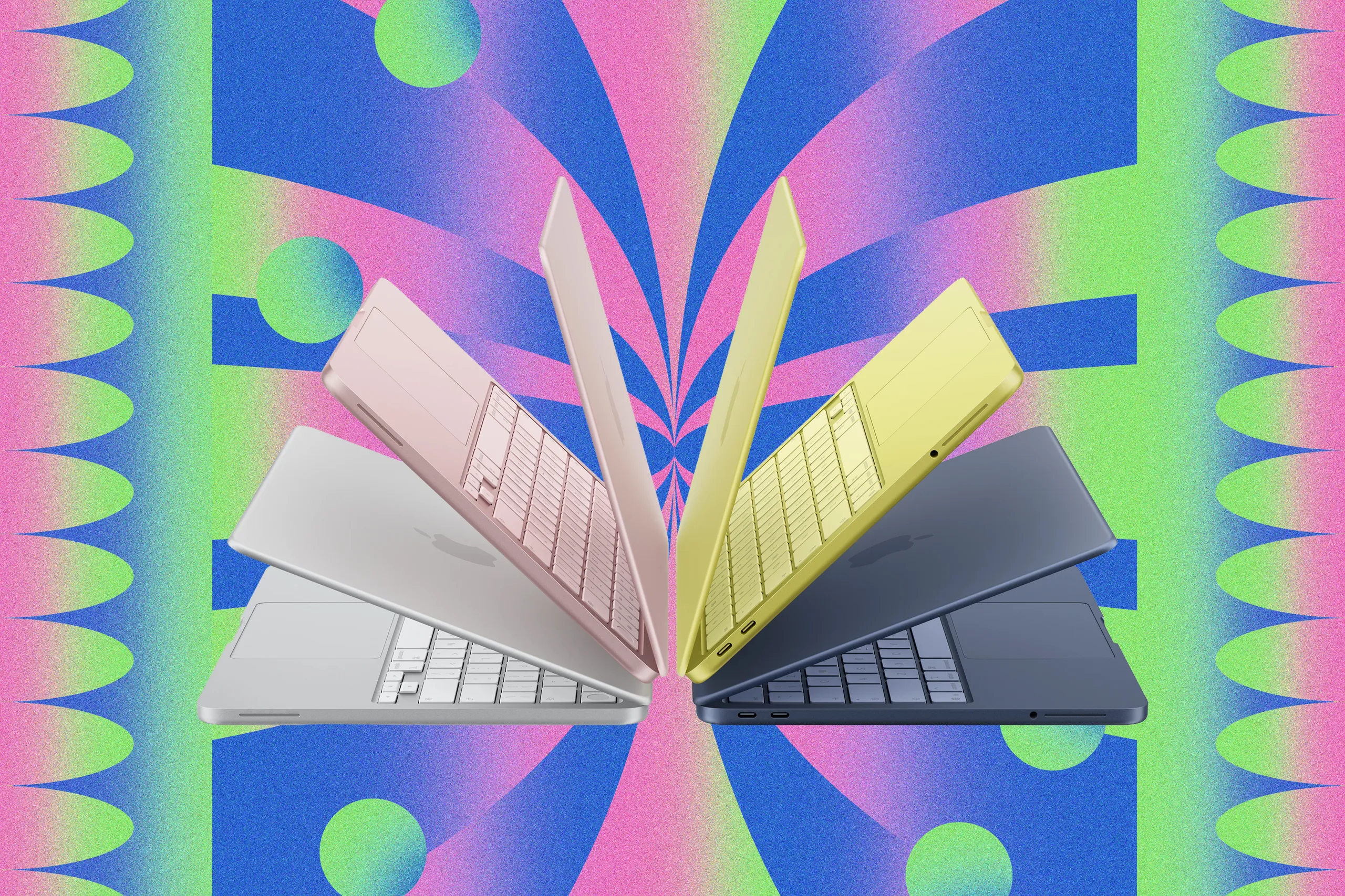 October Prime Day Deals: 8 Tech Buys Worth Watching October Prime Day deals — 4 laptops semi folded and spread out backtoback